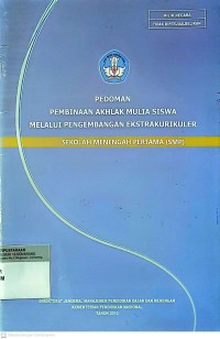 Image of Pedoman Pembinaan Akhlak Mulia Siswa Melalui Pengembangan Ekstrakurikuler