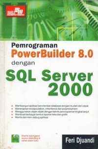 Image of Pemograman PowerBuilder 8.0 dengan SQL Server 2000