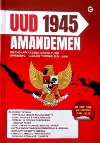 Image of UUD 1945 Amandemen SD SMP SMA Prabowo - Gibran